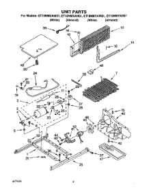 06 - Unit parts for Whirlpool Refrigerator ET18NMXAN01 / from AppliancePartsPros.com