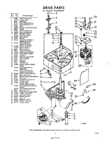 03 - Drive parts for Whirlpool Washer LFA6480W1 / from AppliancePartsPros.com