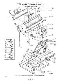 04 - Top And Console parts for Whirlpool Washer LFA6480W1 / from AppliancePartsPros.com
