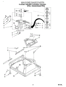 06 - Machine Base parts for Whirlpool Washer LLR6144BW1 / from AppliancePartsPros.com