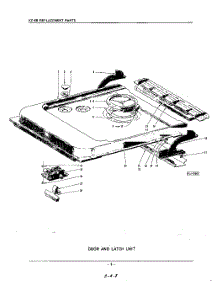 08 - Door And Latch parts for Kitchenaid Dishwasher KDR68 / from AppliancePartsPros.com