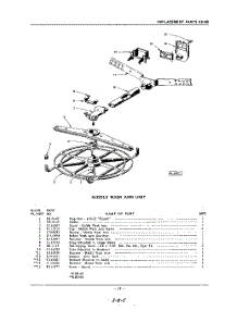 19 - Middle Wash Arm parts for Kitchenaid Dishwasher KDR68 / from AppliancePartsPros.com