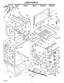 02 - Liner parts for Kitchenaid Refrigerator KTRA19ELBL03 / from AppliancePartsPros.com