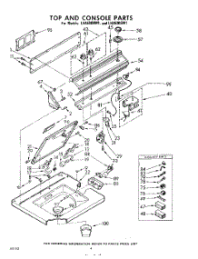 04 - Top And Console parts for Whirlpool Washer LHA5805W1 / from AppliancePartsPros.com