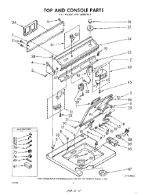 04 - Top And Console parts for Whirlpool Washer LFA6680W1 / from AppliancePartsPros.com