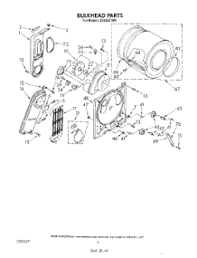 04 - Section parts for Whirlpool Dryer LE5320XTF0 / from AppliancePartsPros.com