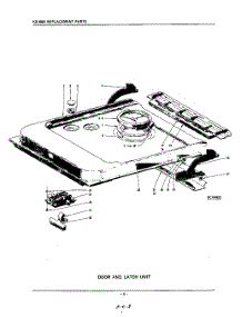 08 - Door And Latch parts for Kitchenaid Dishwasher KDR68B / from AppliancePartsPros.com