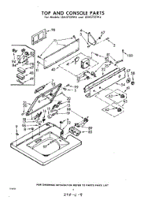 04 - Top And Console parts for Whirlpool Washer LDA5705W4 / from AppliancePartsPros.com