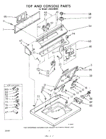 06 - Top And Console parts for Whirlpool Washer LHA6300W0 / from AppliancePartsPros.com