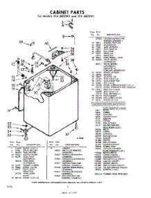 02 - Cabinet parts for Whirlpool Washer LFA6800W1 / from AppliancePartsPros.com