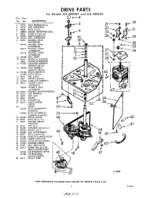 03 - Drive parts for Whirlpool Washer LFA6800W1 / from AppliancePartsPros.com