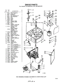 03 - Drive parts for Whirlpool Washer LDA5800W0 / from AppliancePartsPros.com