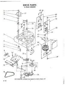 04 - Drive parts for Whirlpool Washer LHA6300W1 / from AppliancePartsPros.com