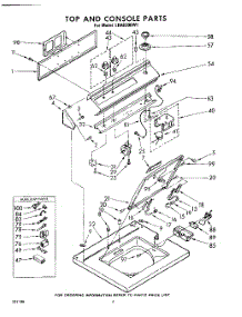 06 - Top And Console parts for Whirlpool Washer LHA6300W1 / from AppliancePartsPros.com