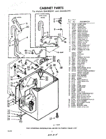 02 - Cabinet parts for Whirlpool Washer LDA5800W1 / from AppliancePartsPros.com