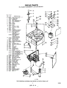 03 - Drive parts for Whirlpool Washer LDA5800W1 / from AppliancePartsPros.com