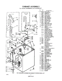 02 - Cabinet parts for Whirlpool Washer LDA5800W2 / from AppliancePartsPros.com