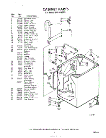03 - Cabinet parts for Whirlpool Washer LHA6380W0 / from AppliancePartsPros.com