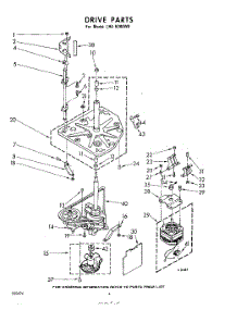 04 - Drive parts for Whirlpool Washer LHA6380W0 / from AppliancePartsPros.com