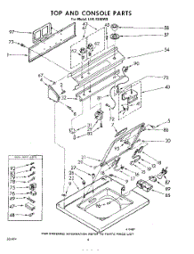 06 - Top And Console parts for Whirlpool Washer LHA6380W0 / from AppliancePartsPros.com