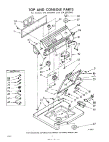 04 - Top And Console parts for Whirlpool Washer LFA6900W0 / from AppliancePartsPros.com