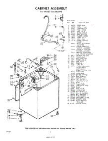 02 - Cabinet parts for Whirlpool Washer LDA5800W3 / from AppliancePartsPros.com