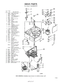 03 - Drive parts for Whirlpool Washer LDA5800W3 / from AppliancePartsPros.com