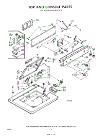 04 - Top And Console parts for Whirlpool Washer LDA5800W3 / from AppliancePartsPros.com