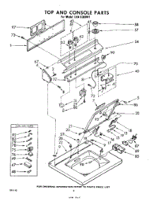 06 - Top And Console parts for Whirlpool Washer LHA6380W1 / from AppliancePartsPros.com