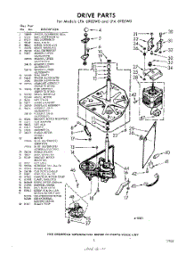 03 - Drive parts for Whirlpool Washer LFA6905W0 / from AppliancePartsPros.com