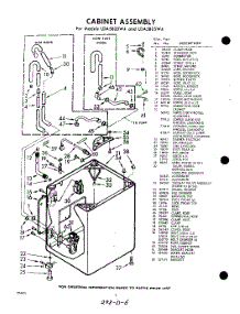 02 - Cabinet parts for Whirlpool Washer LDA5800W4 / from AppliancePartsPros.com