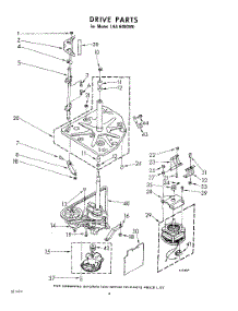 04 - Drive parts for Whirlpool Washer LHA6400W0 / from AppliancePartsPros.com