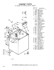02 - Cabinet parts for Whirlpool Washer LFA7000W0 / from AppliancePartsPros.com