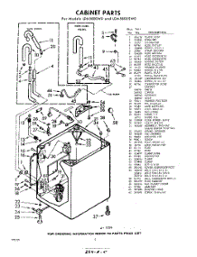 02 - Cabinet parts for Whirlpool Washer LDA5805W0 / from AppliancePartsPros.com