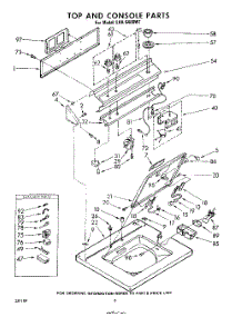 06 - Top And Console parts for Whirlpool Washer LHA6400W1 / from AppliancePartsPros.com