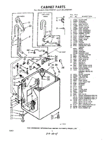 02 - Cabinet parts for Whirlpool Washer LXA5300W1 / from AppliancePartsPros.com