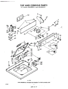 04 - Top And Console parts for Whirlpool Washer LDA5805W1 / from AppliancePartsPros.com