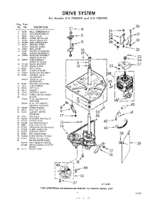03 - Drive parts for Whirlpool Washer LFA7005W0 / from AppliancePartsPros.com