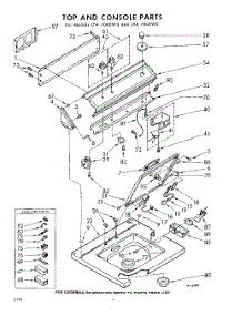 04 - Top And Console parts for Whirlpool Washer LFA7005W0 / from AppliancePartsPros.com