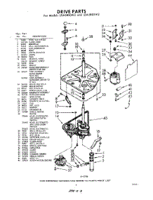 03 - Drive parts for Whirlpool Washer LDA5805W2 / from AppliancePartsPros.com