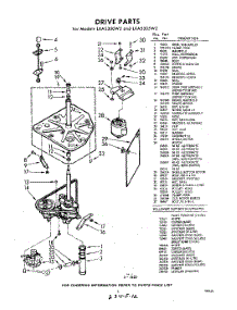 03 - Drive parts for Whirlpool Washer LXA5300W2 / from AppliancePartsPros.com