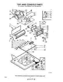 04 - Top And Console parts for Whirlpool Washer LXA5300W2 / from AppliancePartsPros.com