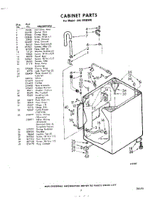 03 - Cabinet parts for Whirlpool Washer LHA6480W0 / from AppliancePartsPros.com