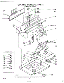 06 - Top And Console parts for Whirlpool Washer LHA6480W0 / from AppliancePartsPros.com