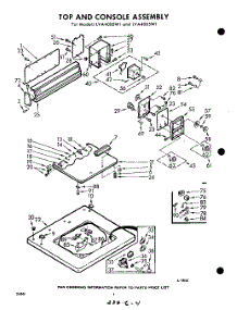 04 - Top And Console parts for Whirlpool Washer LVA4000W1 / from AppliancePartsPros.com