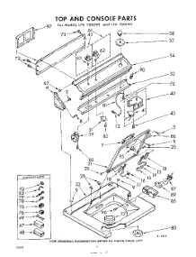 04 - Top And Console parts for Whirlpool Washer LFA7005W1 / from AppliancePartsPros.com