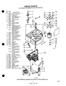 03 - Drive parts for Whirlpool Washer LDA5805W4 / from AppliancePartsPros.com