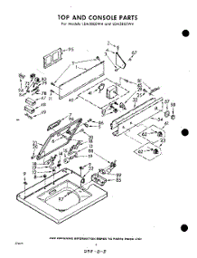04 - Top And Console parts for Whirlpool Washer LDA5805W4 / from AppliancePartsPros.com