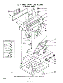 04 - Top And Console parts for Whirlpool Washer LHA6680W0 / from AppliancePartsPros.com