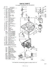 03 - Drive parts for Whirlpool Washer LXA5305W0 / from AppliancePartsPros.com